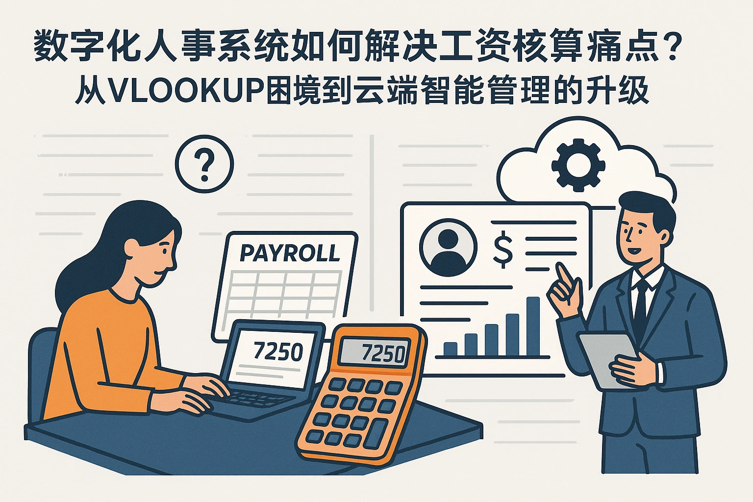 数字化人事系统如何解决工资核算痛点？从VLOOKUP困境到云端智能管理的升级
