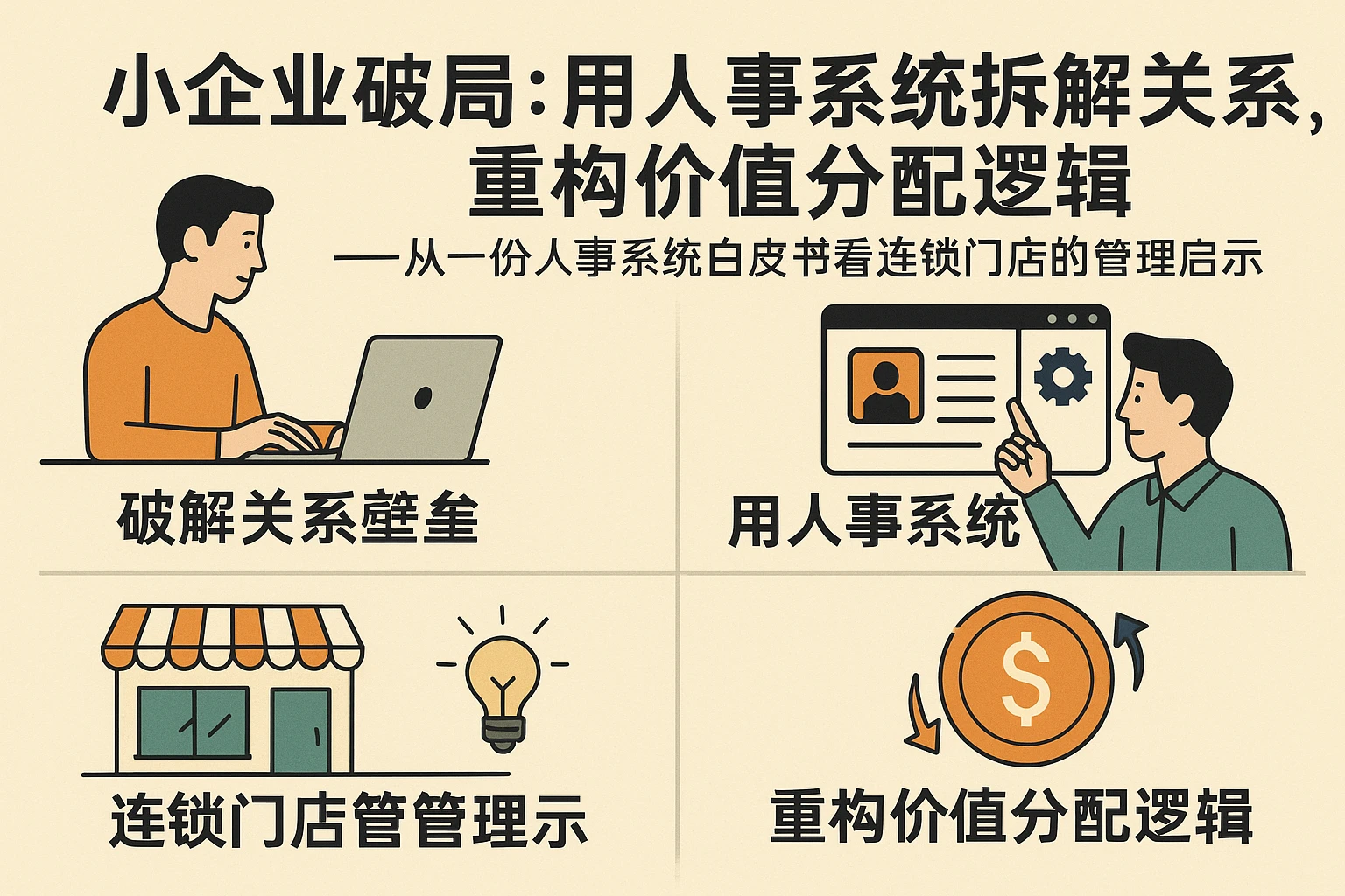 小企业破局：用人事系统拆解关系壁垒，重构价值分配逻辑——从一份人事系统白皮书看连锁门店的管理启示