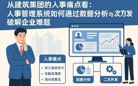 从建筑集团的人事痛点看：人事管理系统如何通过数据分析与二次开发破解企业难题