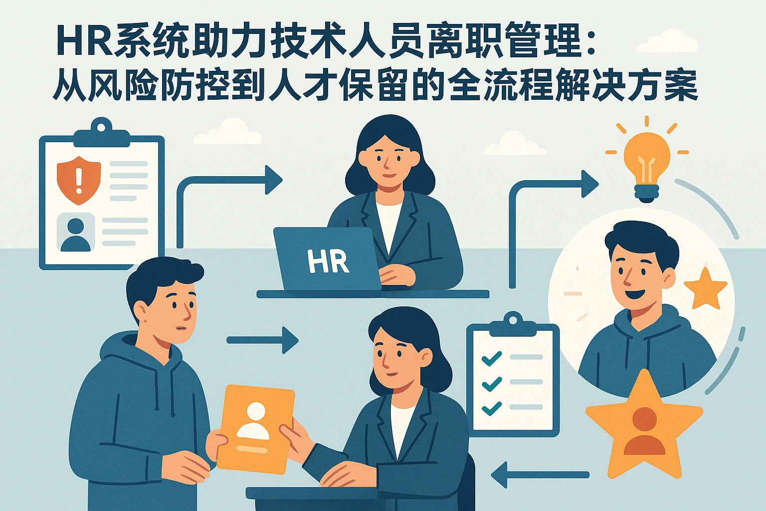 HR系统助力技术人员离职管理：从风险防控到人才保留的全流程解决方案