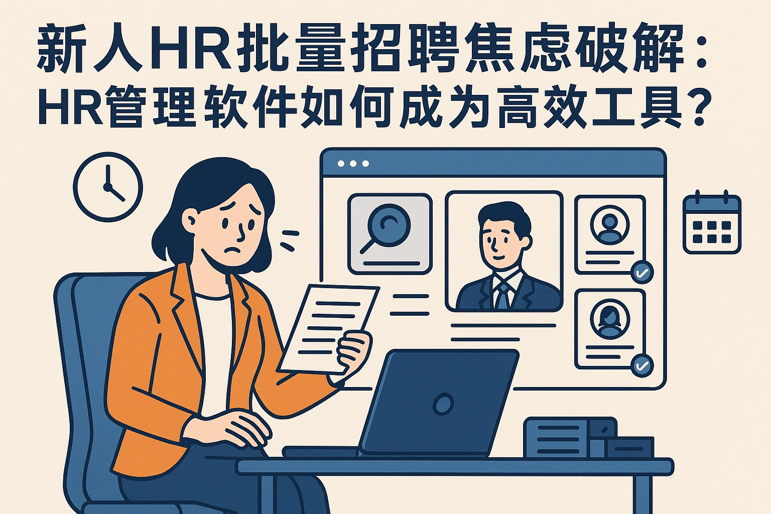 新人HR批量招聘焦虑破解：HR管理软件如何成为高效工具？