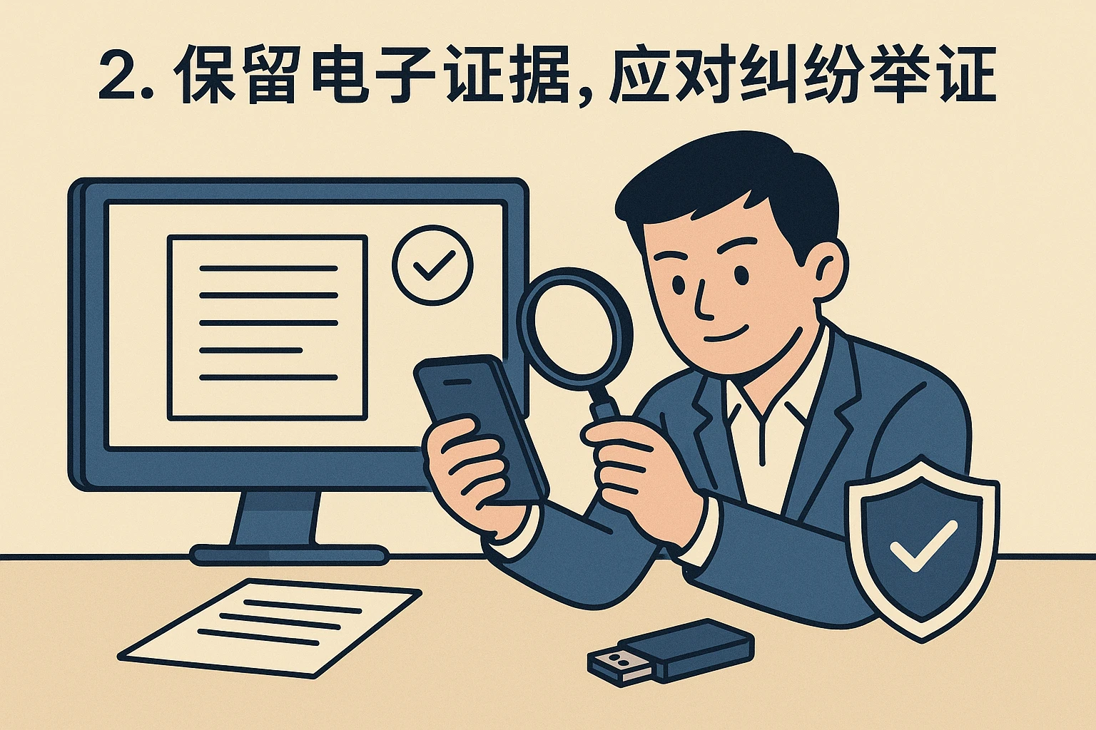 2. 保留电子证据，应对纠纷举证