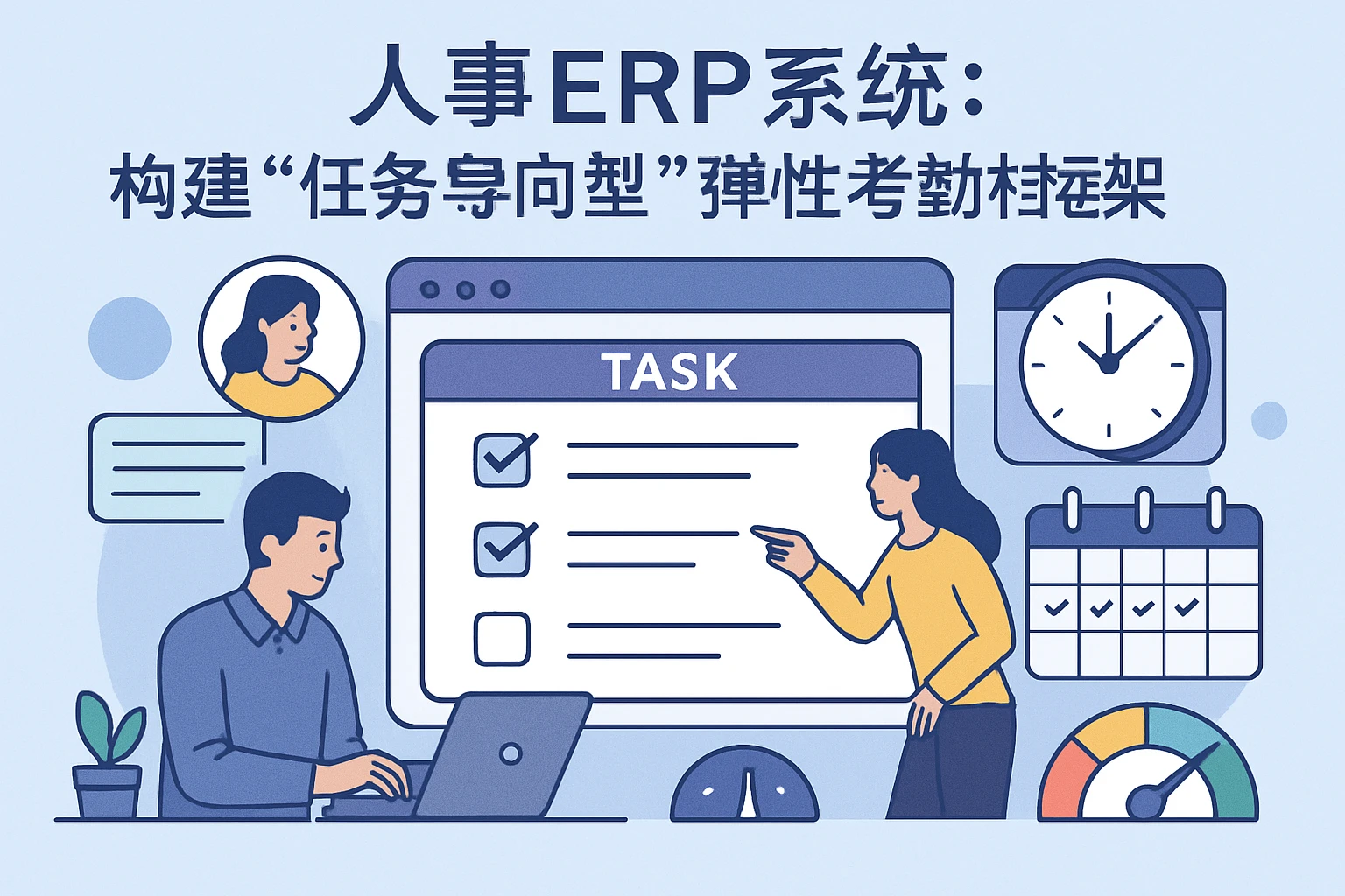 1. 人事ERP系统：构建“任务导向型”弹性考勤框架