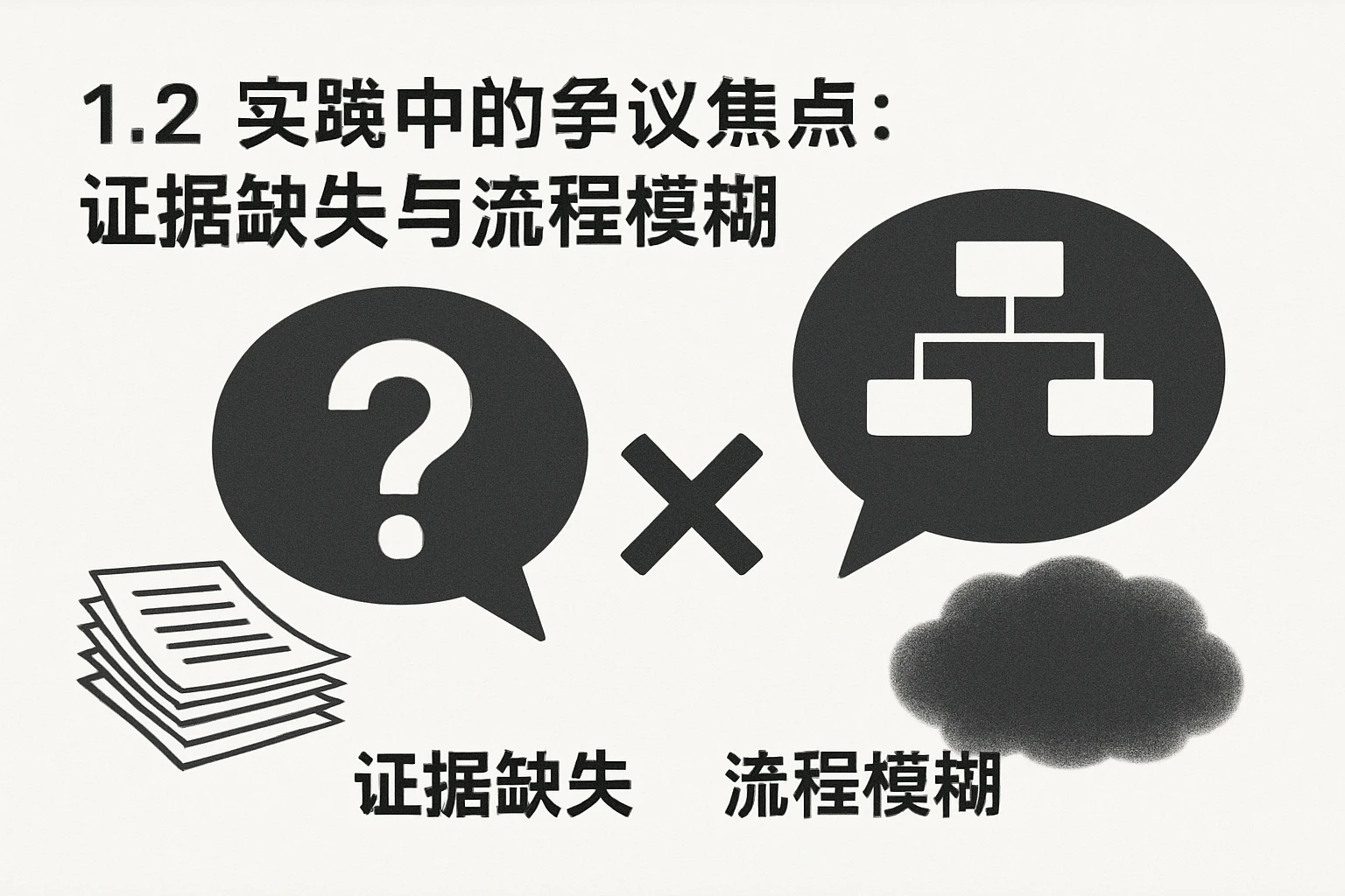 1.2 实践中的争议焦点：证据缺失与流程模糊