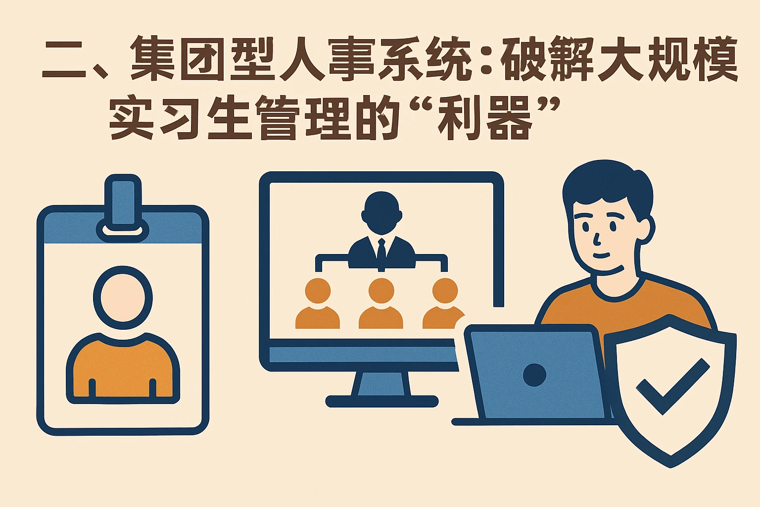 二、集团型人事系统:破解大规模实习生管理的“利器”