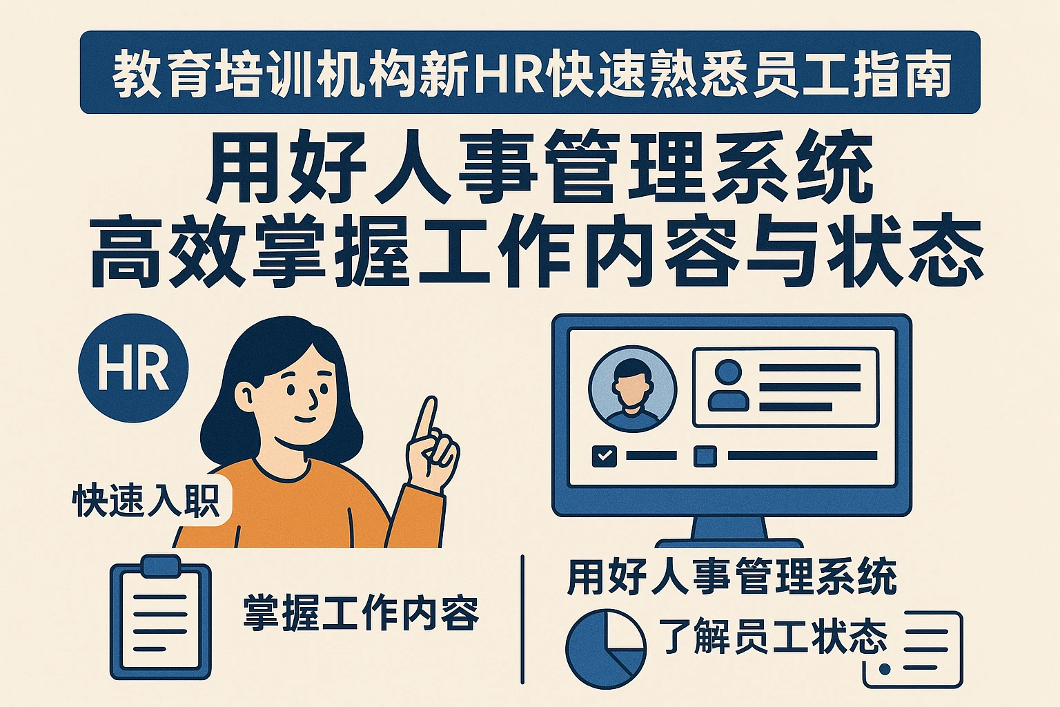 教育培训机构新HR快速熟悉员工指南：用好人事实管理系统，高效掌握工作内容与状态