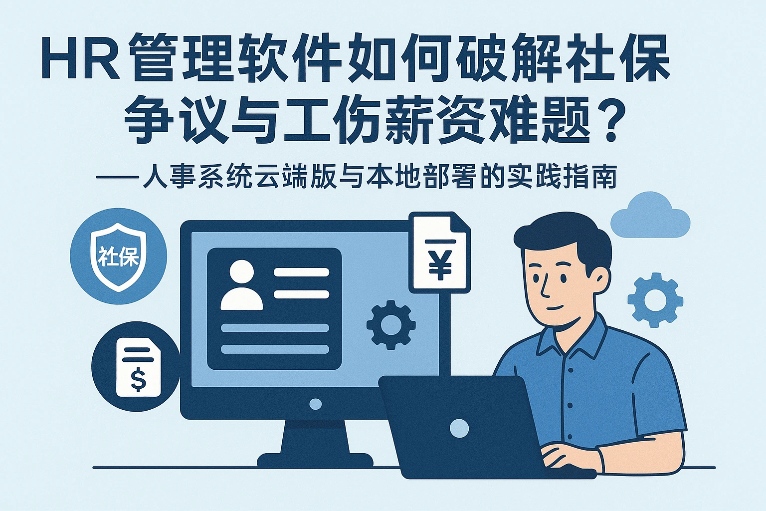 HR管理软件如何破解社保争议与工伤薪资难题？——人事系统云端版与本地部署的实践指南