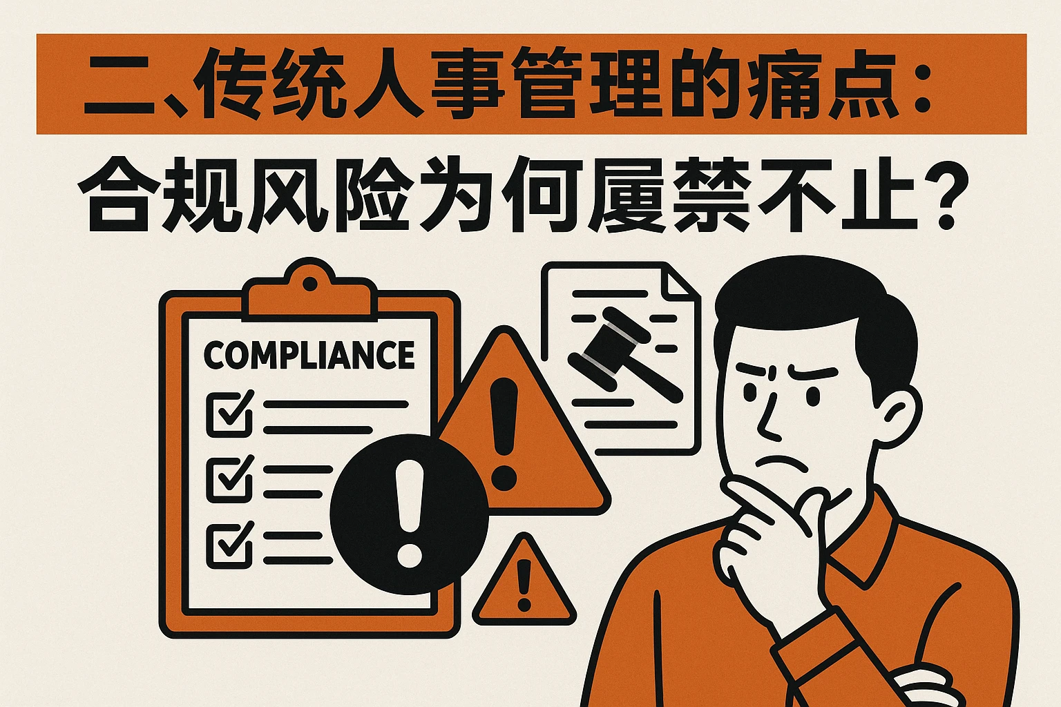 二、传统人事管理的痛点：合规风险为何屡禁不止？