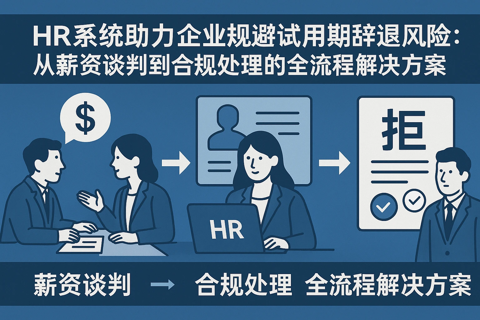 HR系统助力企业规避试用期辞退风险：从薪资谈判到合规处理的全流程解决方案