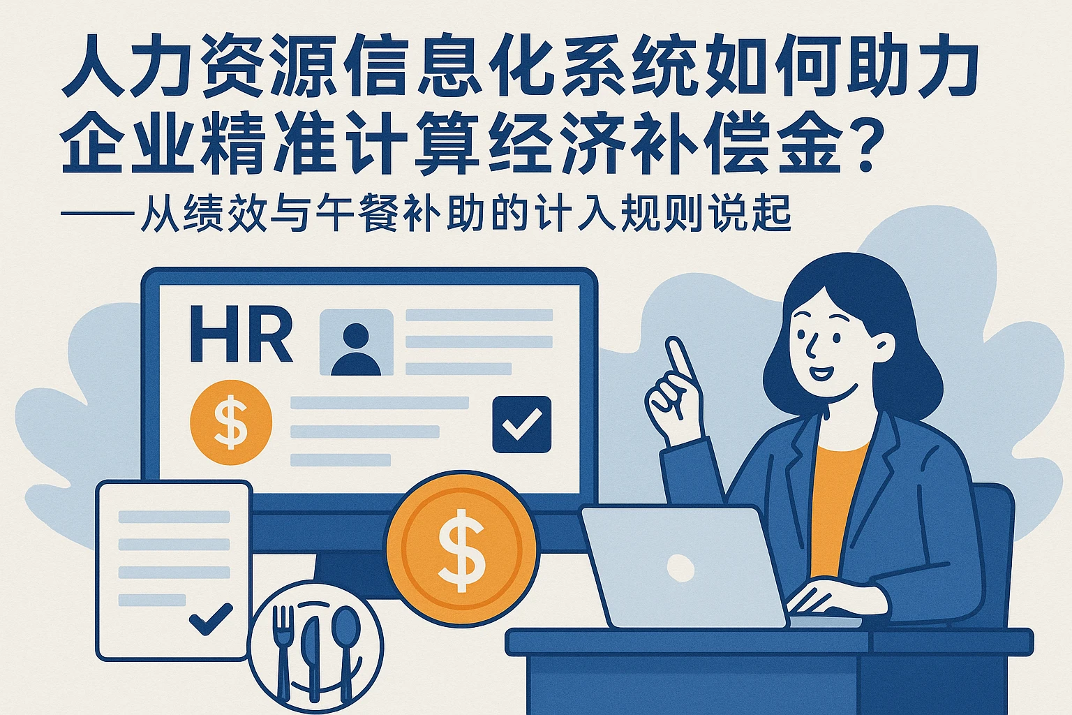 人力资源信息化系统如何助力企业精准计算经济补偿金？——从绩效与午餐补助的计入规则说起