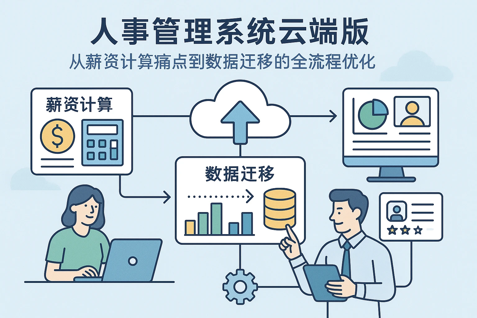 人事管理系统云端版：从薪资计算痛点到数据迁移的全流程优化