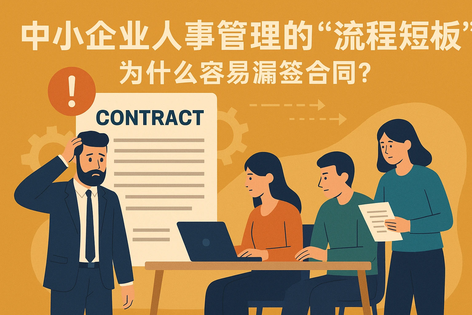 中小企业人事管理的“流程短板”：为什么容易漏签合同？