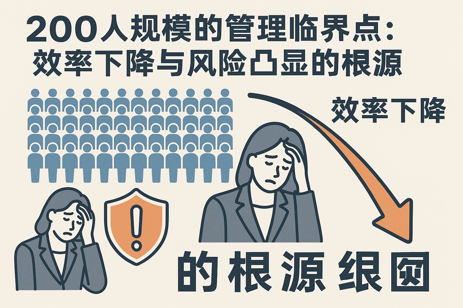2. 200人规模的管理临界点：效率下降与风险凸显的根源