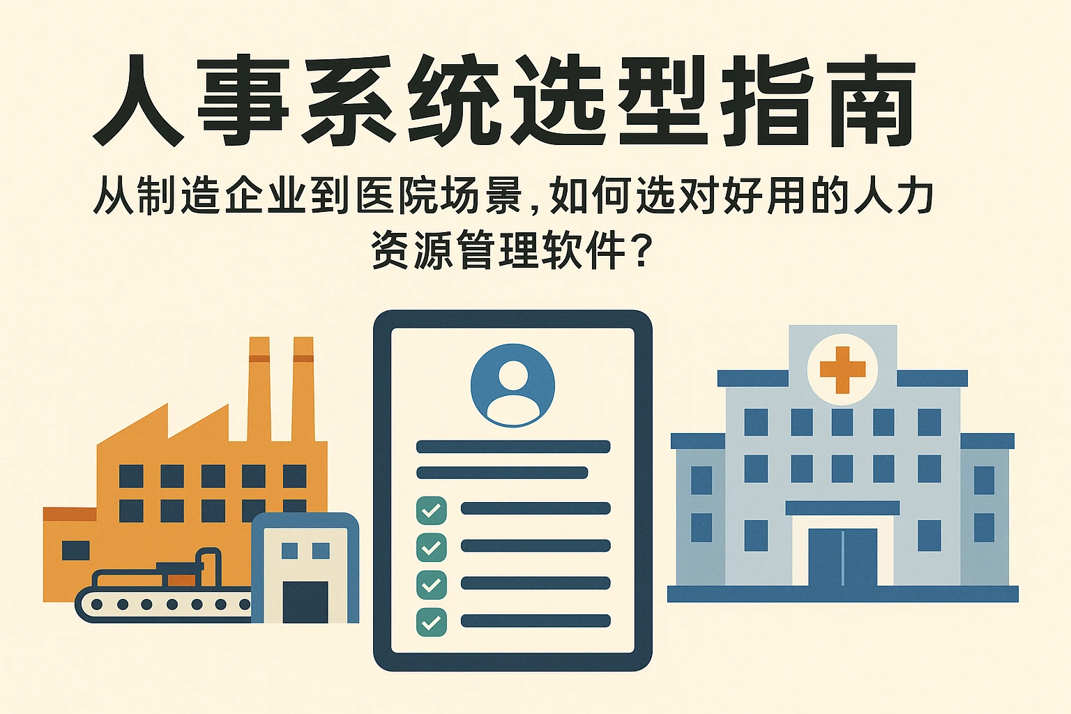 人事系统选型指南：从制造企业到医院场景，如何选对好用的人力资源管理软件？