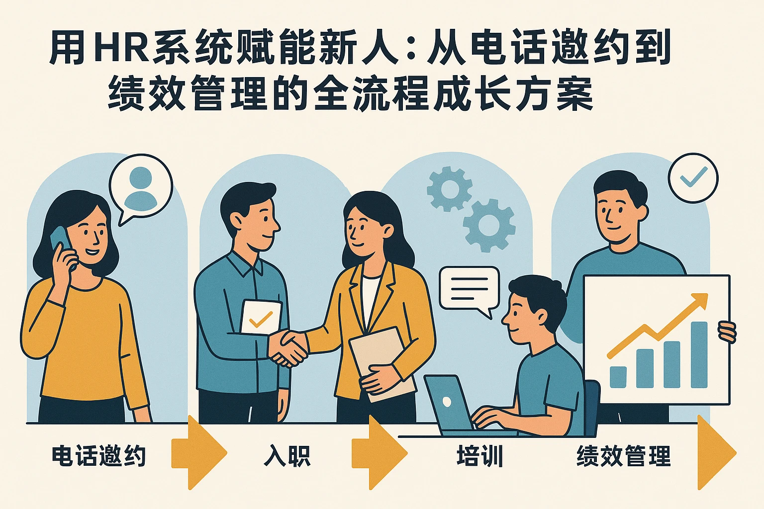 用HR系统赋能新人：从电话邀约到绩效管理的全流程成长方案