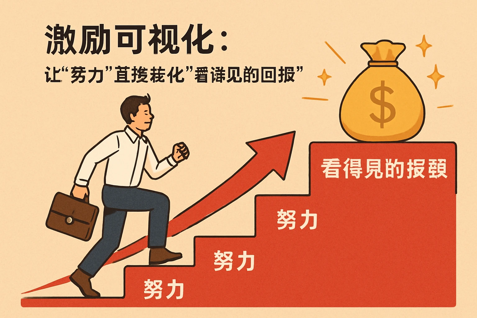 2. 激励可视化：让“努力”直接转化为“看得见的回报”