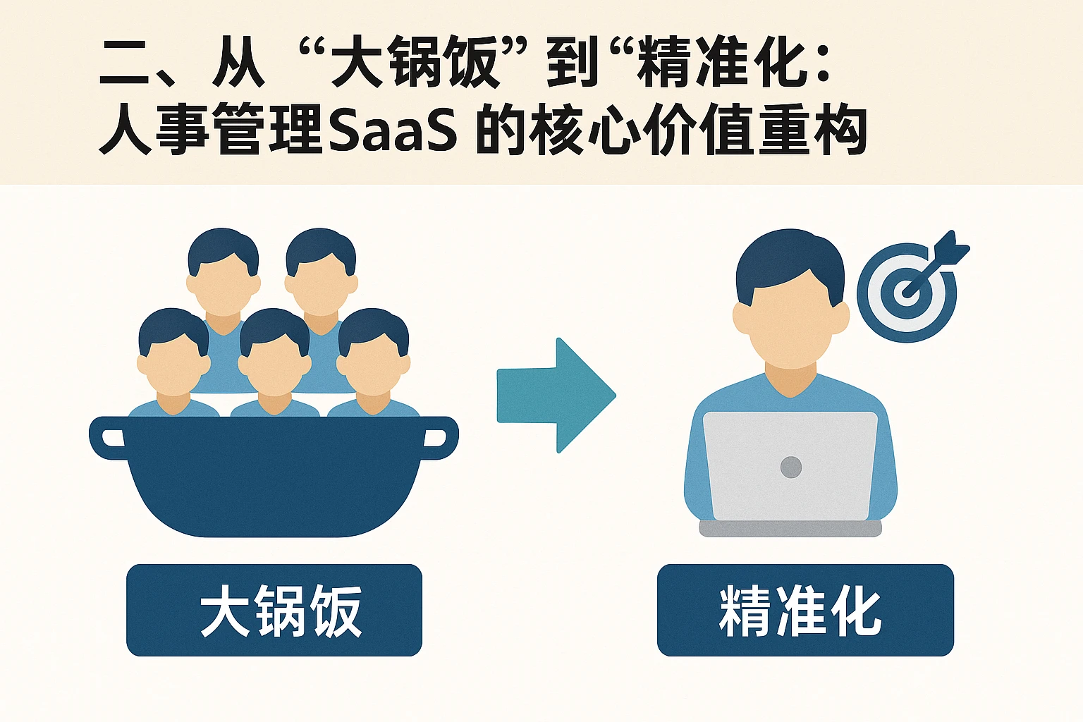 二、从“大锅饭”到“精准化”：人事管理SaaS的核心价值重构