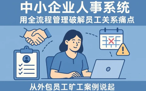 中小企业人事系统：用全流程管理破解员工关系痛点——从外包员工旷工案例说起