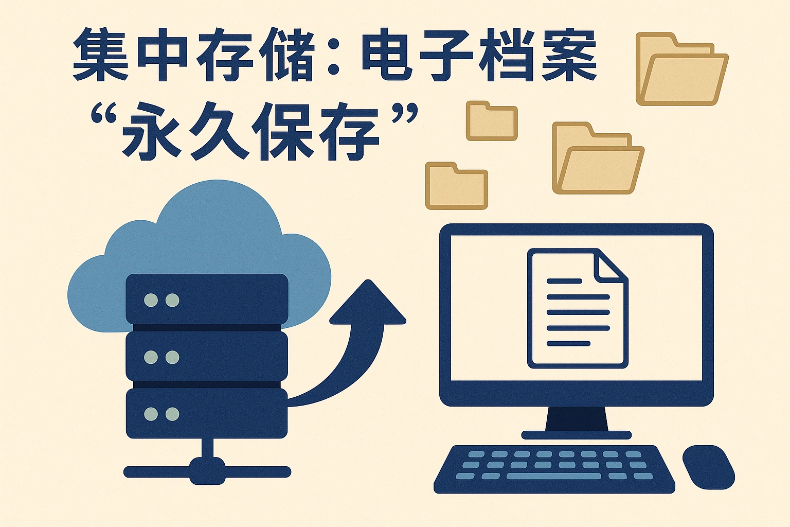 2. 集中存储：电子档案“永久保存”