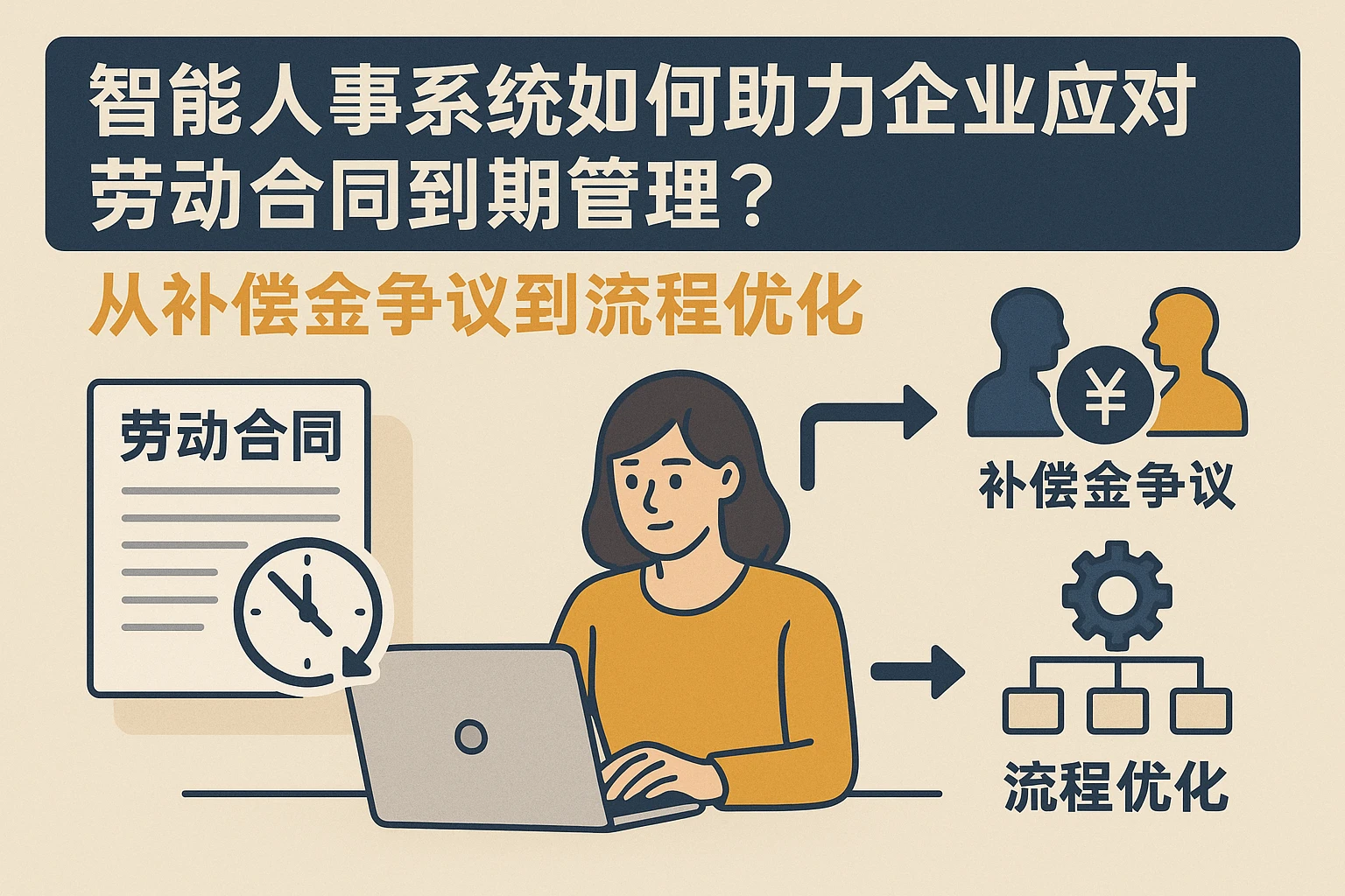 智能人事系统如何助力企业应对劳动合同到期管理？——从补偿金争议到流程优化