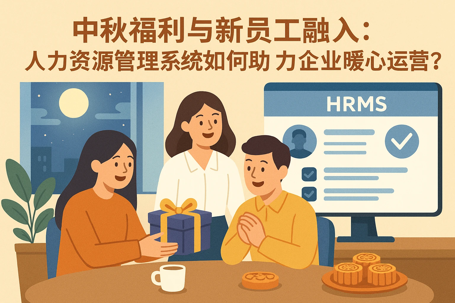 中秋福利与新员工融入：人力资源管理系统如何助力企业暖心运营？