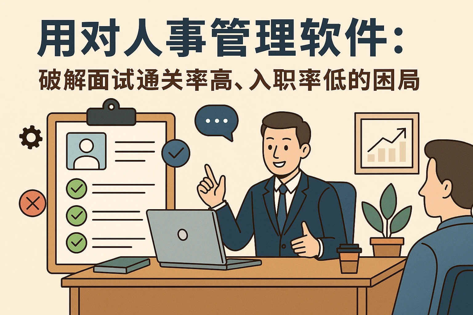 用对人事管理软件：破解面试通关率高、入职率低的困局