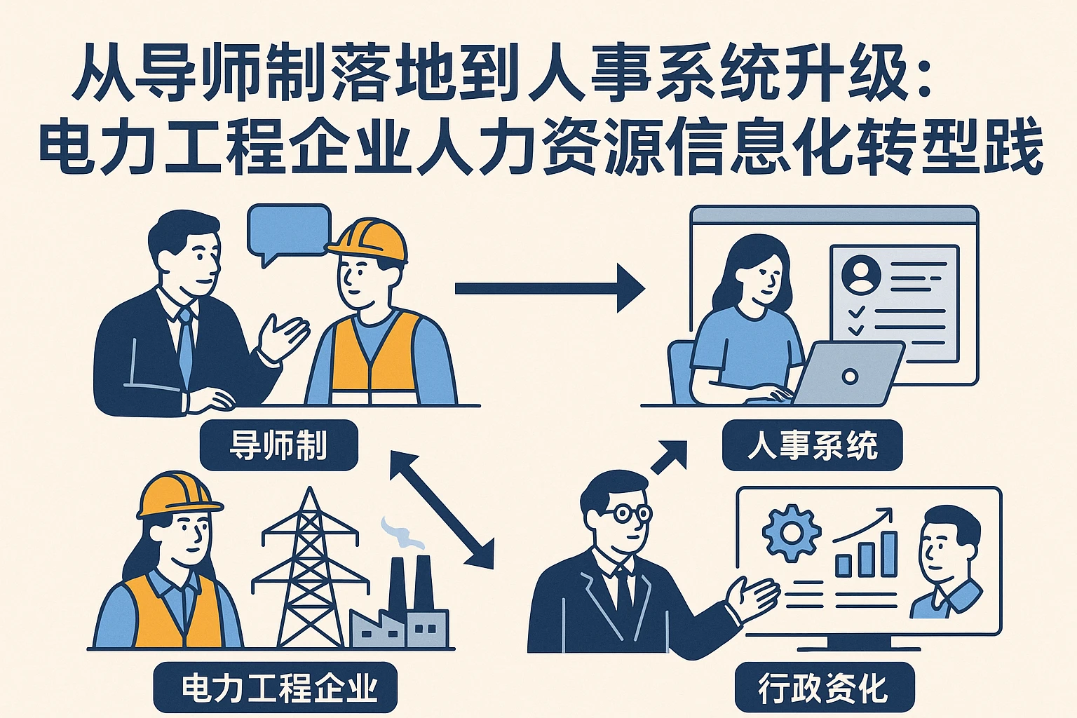 从导师制落地到人事系统升级：电力工程企业人力资源信息化转型实践