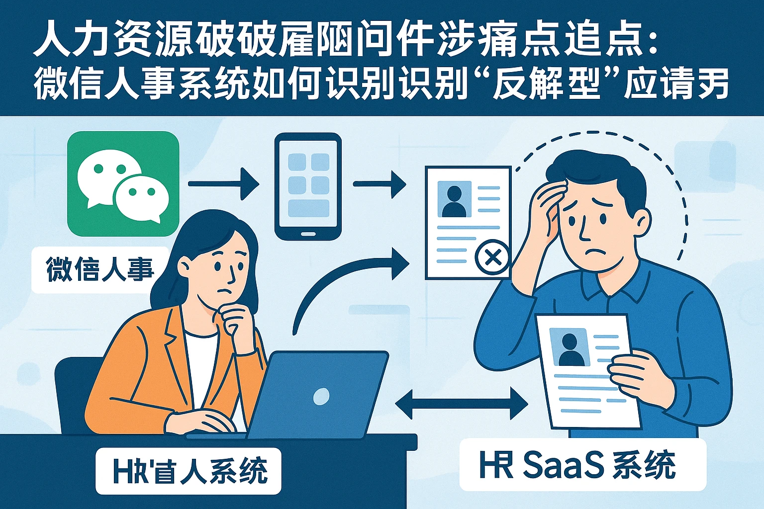 人力资源软件破解录用环节痛点：微信人事系统与人事SaaS系统如何识别“反悔型”应聘者