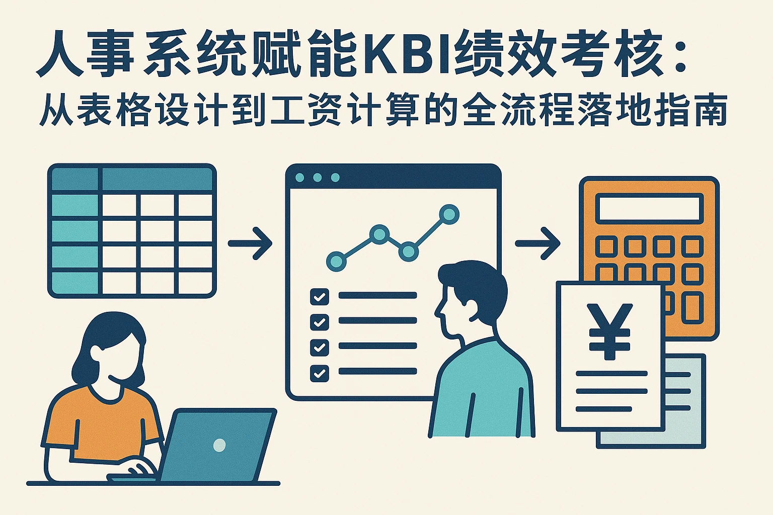 人事系统赋能KBI绩效考核：从表格设计到工资计算的全流程落地指南