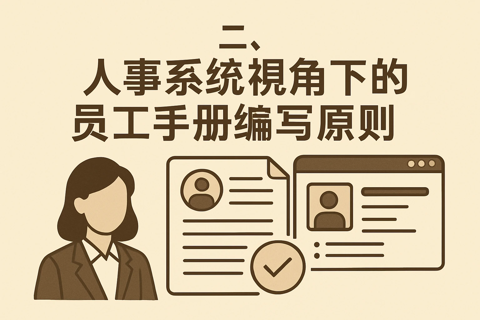 二、人事系统视角下的员工手册编写原则