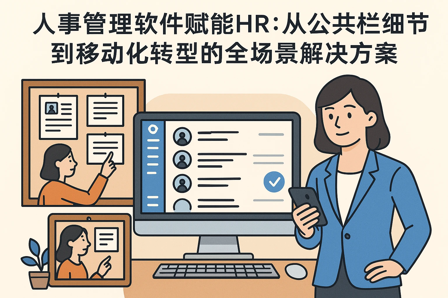 人事管理软件赋能HR：从公共栏细节到移动化转型的全场景解决方案