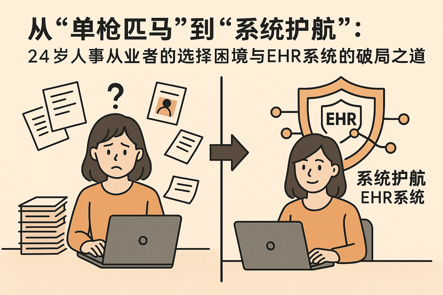 从“单枪匹马”到“系统护航”：24岁人事从业者的选择困境与ehr系统的破局之道