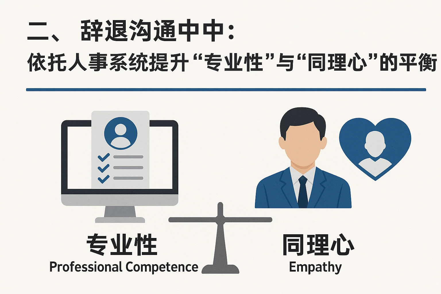 二、辞退沟通中：依托人事系统提升“专业性”与“同理心”的平衡