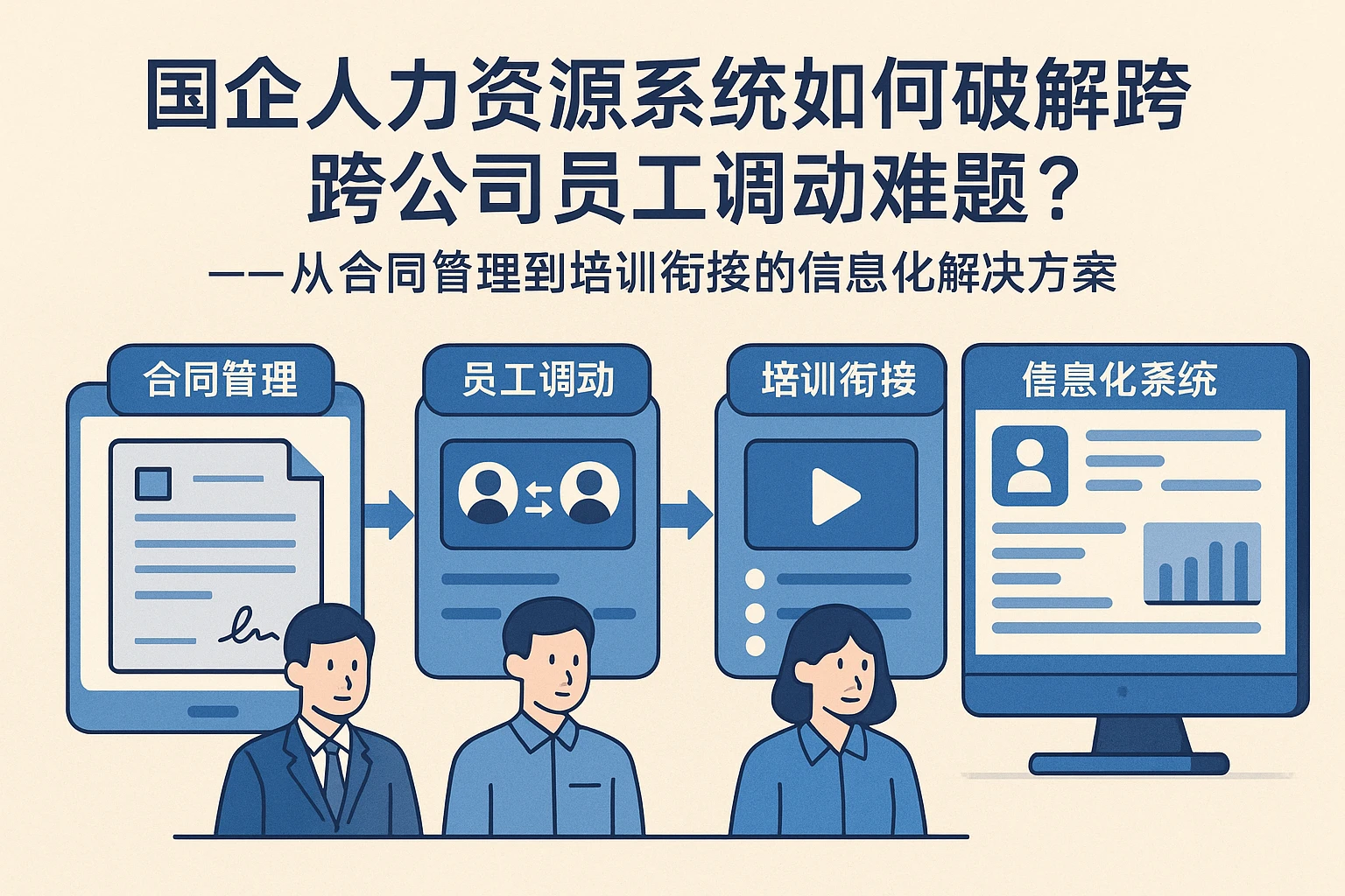 国企人力资源系统如何破解跨公司员工调动难题？——从合同管理到培训衔接的信息化解决方案
