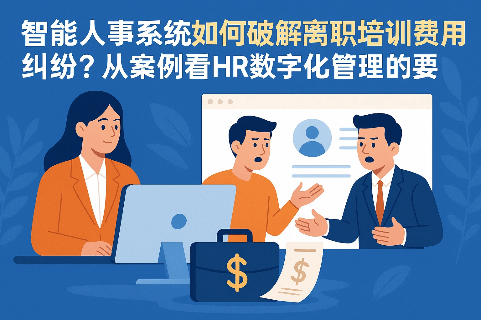 智能人事系统如何破解离职培训费用纠纷？从案例看HR数字化管理的必要性