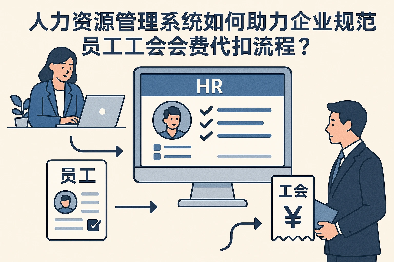 人力资源管理系统如何助力企业规范员工工会会费代扣流程？