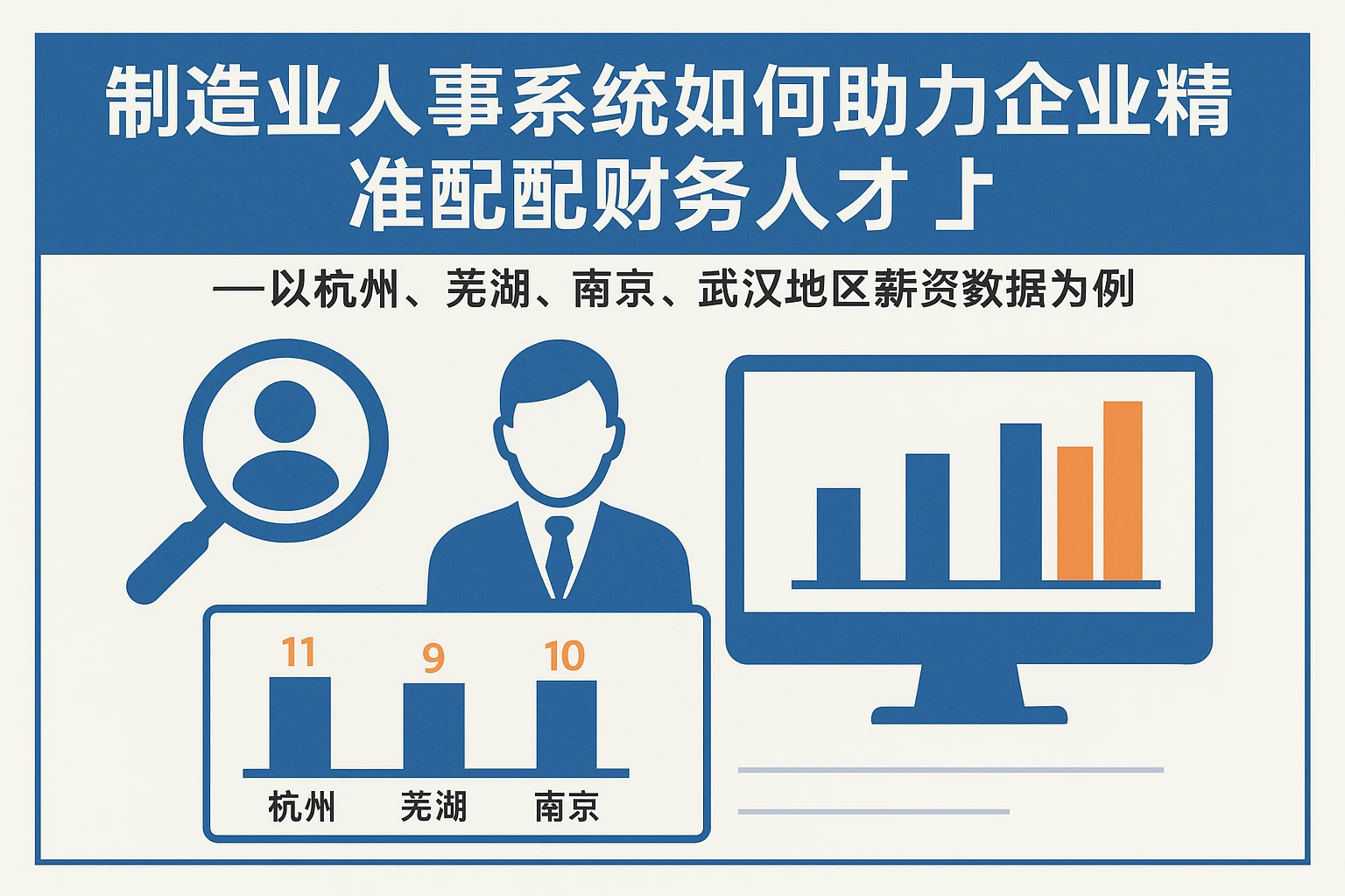 制造业人事系统如何助力企业精准匹配财务人才——以杭州、芜湖、南京、武汉地区薪资数据为例