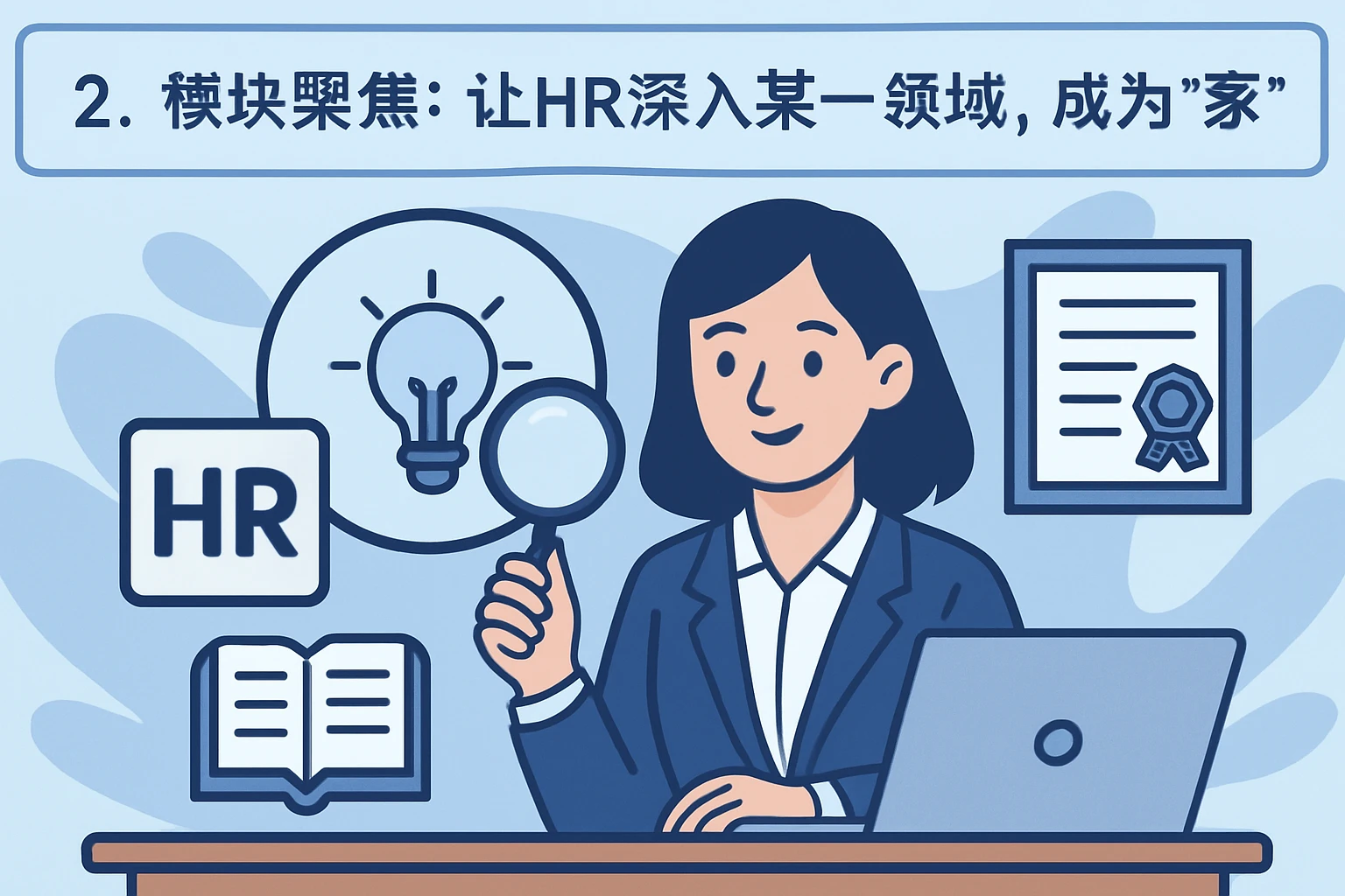 2. 模块聚焦：让HR深入某一领域，成为“专家”