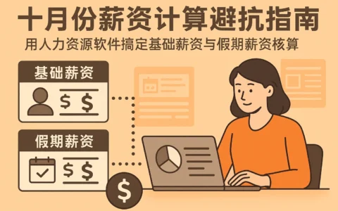 十月份薪资计算避坑指南：用人力资源软件搞定基础薪资与假期薪资核算