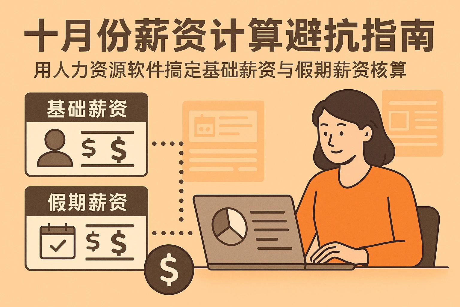 十月份薪资计算避坑指南：用人力资源软件搞定基础薪资与假期薪资核算