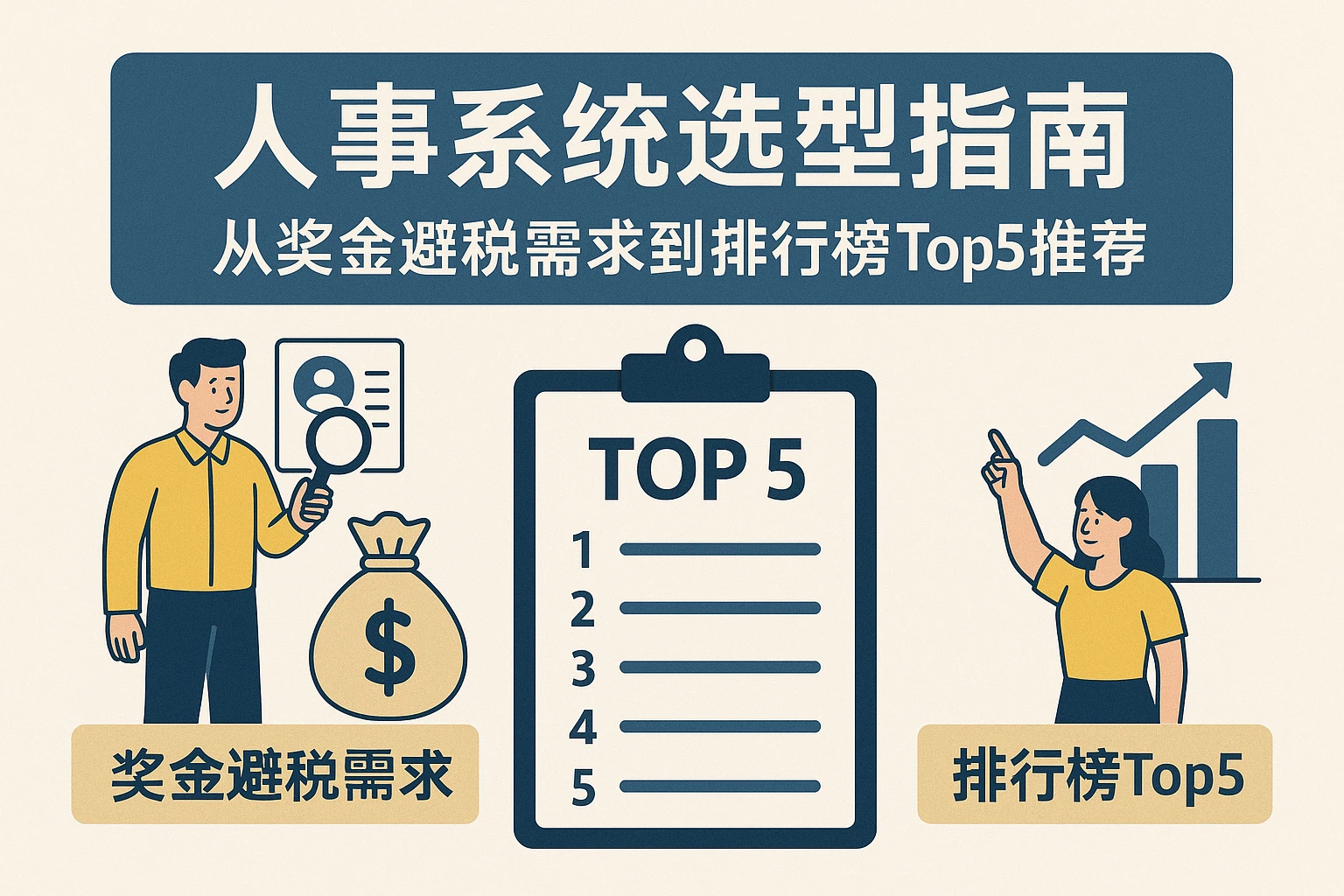 人事系统选型指南：从奖金避税需求到排行榜Top5推荐