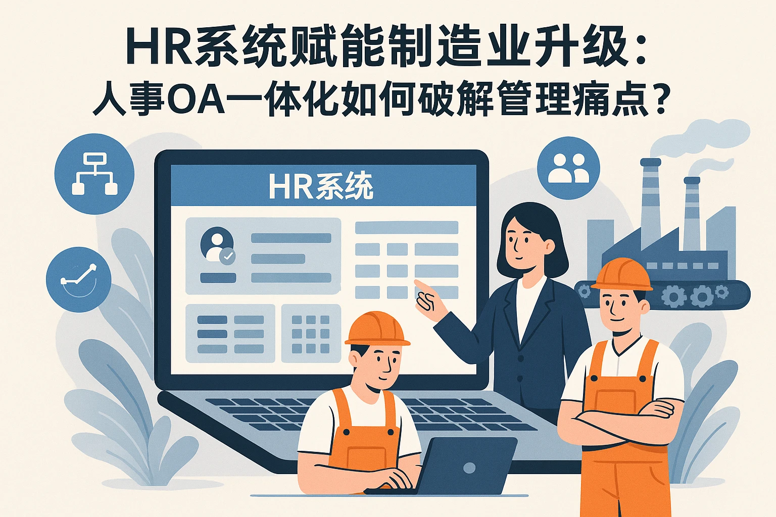 HR系统赋能制造业升级：人事OA一体化如何破解管理痛点？