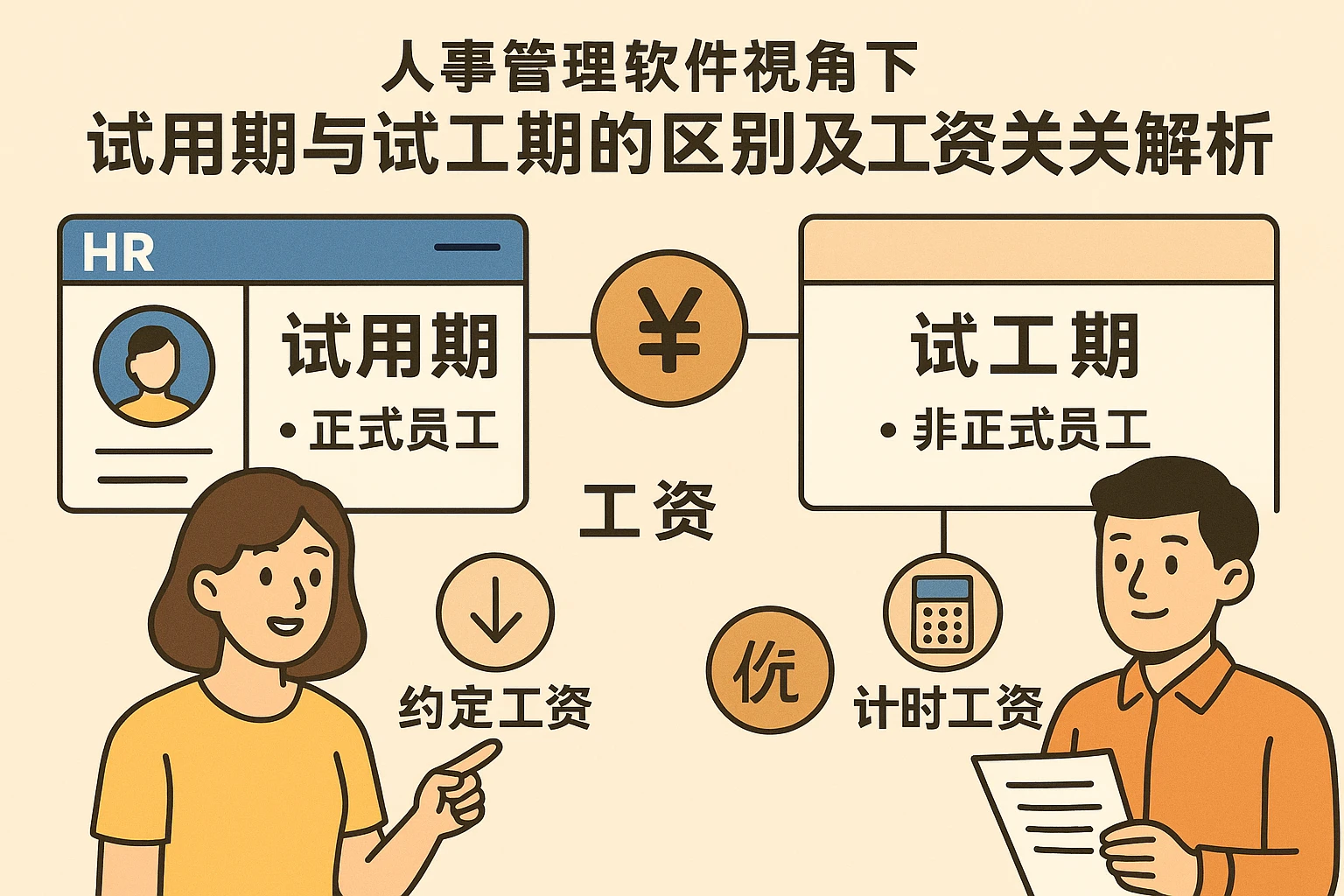 人事管理软件视角下：试用期与试工期的区别及工资关联解析