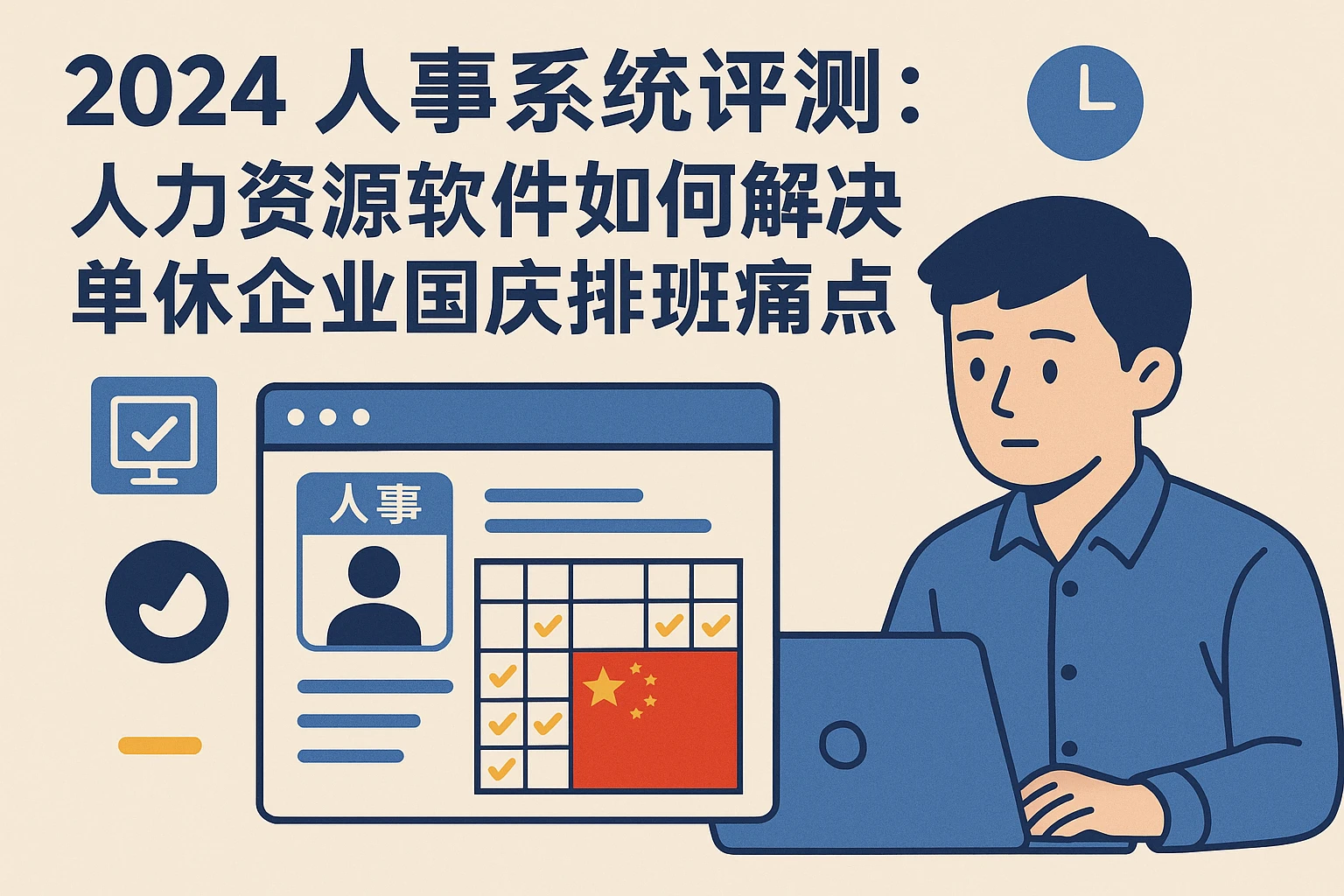 2024人事系统评测：人力资源软件如何解决单休企业国庆排班痛点？