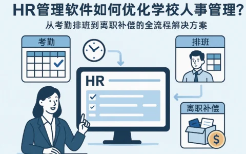 HR管理软件如何优化学校人事管理?从考勤排班到离职补偿的全流程解决方案