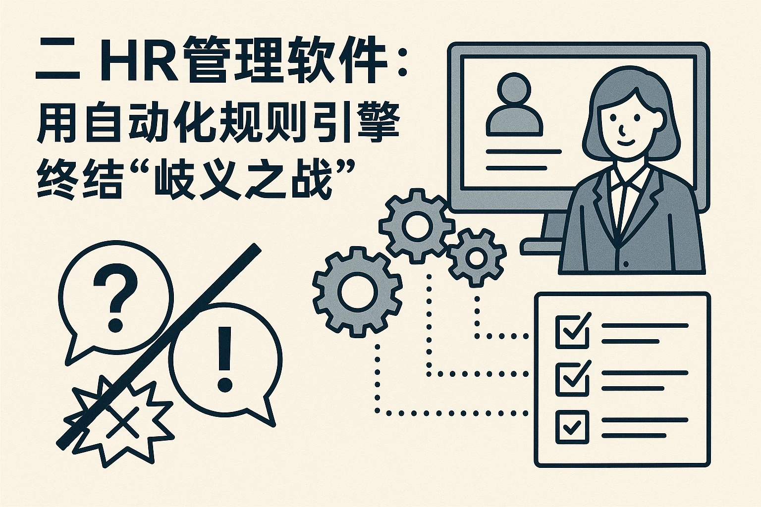 二、HR管理软件：用自动化规则引擎终结“歧义之战”