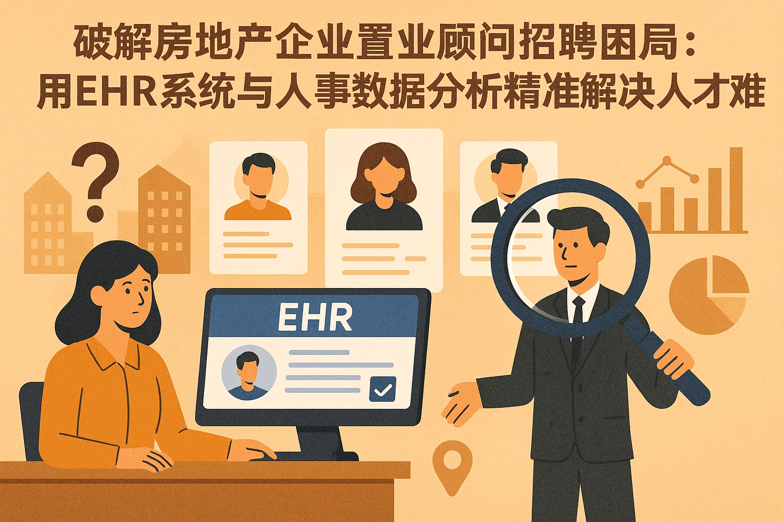 破解房地产企业置业顾问招聘困局：用EHR系统与人事数据分析精准解决人才难题