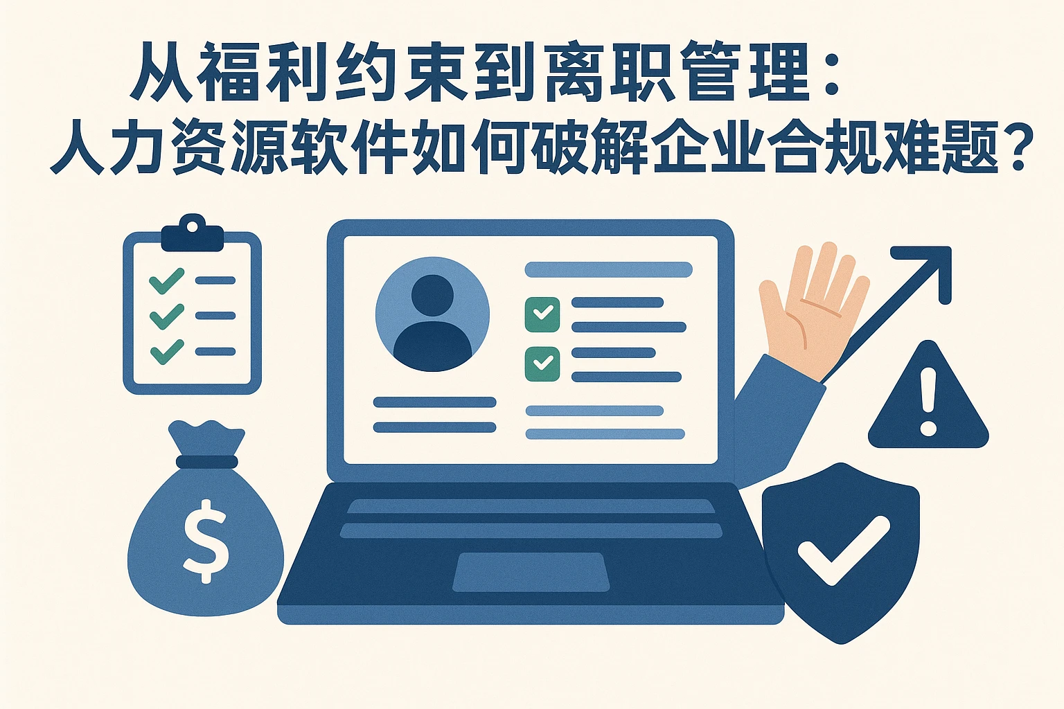 从福利约束到离职管理：人力资源软件如何破解企业合规难题？