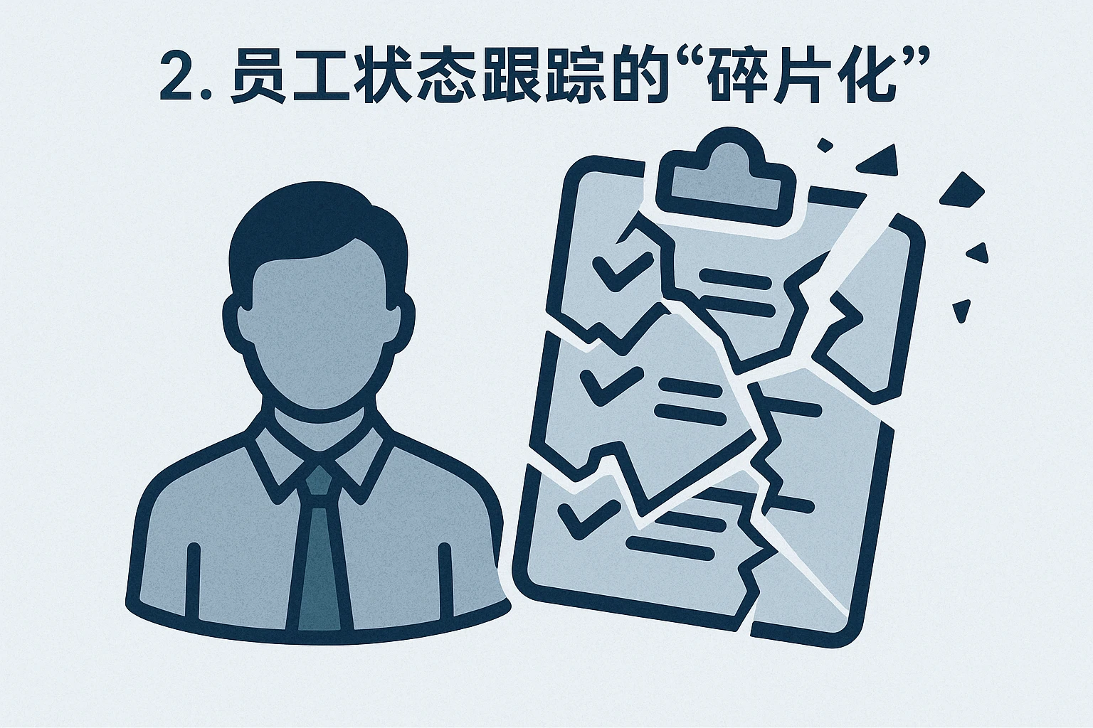 2. 员工状态跟踪的“碎片化”