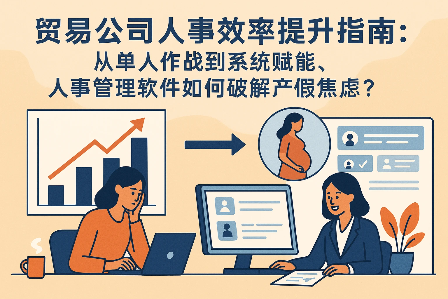 贸易公司人事效率提升指南：从单人作战到系统赋能，人事管理软件如何破解产假焦虑？